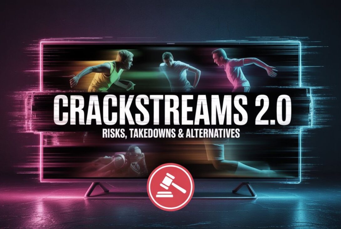 Crackstreams 2.0 homepage showing free sports streaming options.