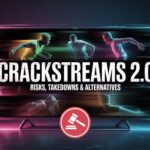 Crackstreams 2.0 homepage showing free sports streaming options.