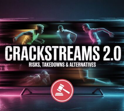Crackstreams 2.0 homepage showing free sports streaming options.