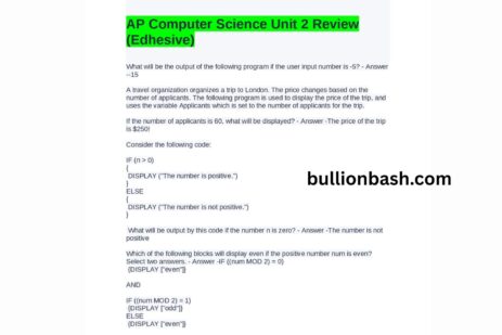 Edhesive Test 2 Answers