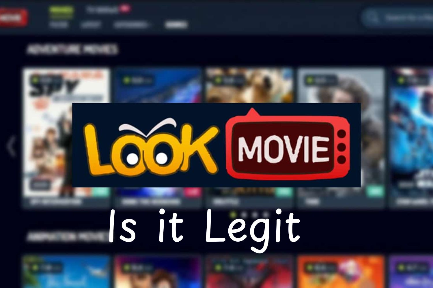 Lookmovie2.to Legit homepage showing movies and streaming categories