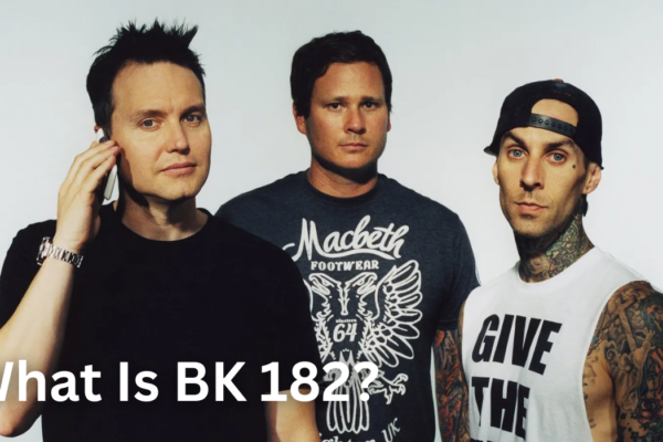 BK 182--Blink-182 band members performing live on stage